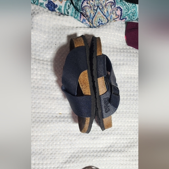 BIRKIS EUC WOMEN'S SIZE 7. BLUE LEATHER STRAP BETULA SANDALS - Picture 6 of 7